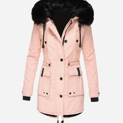 Aria | Women's Thick Faux Fur Hooded Insulated Parka Coat