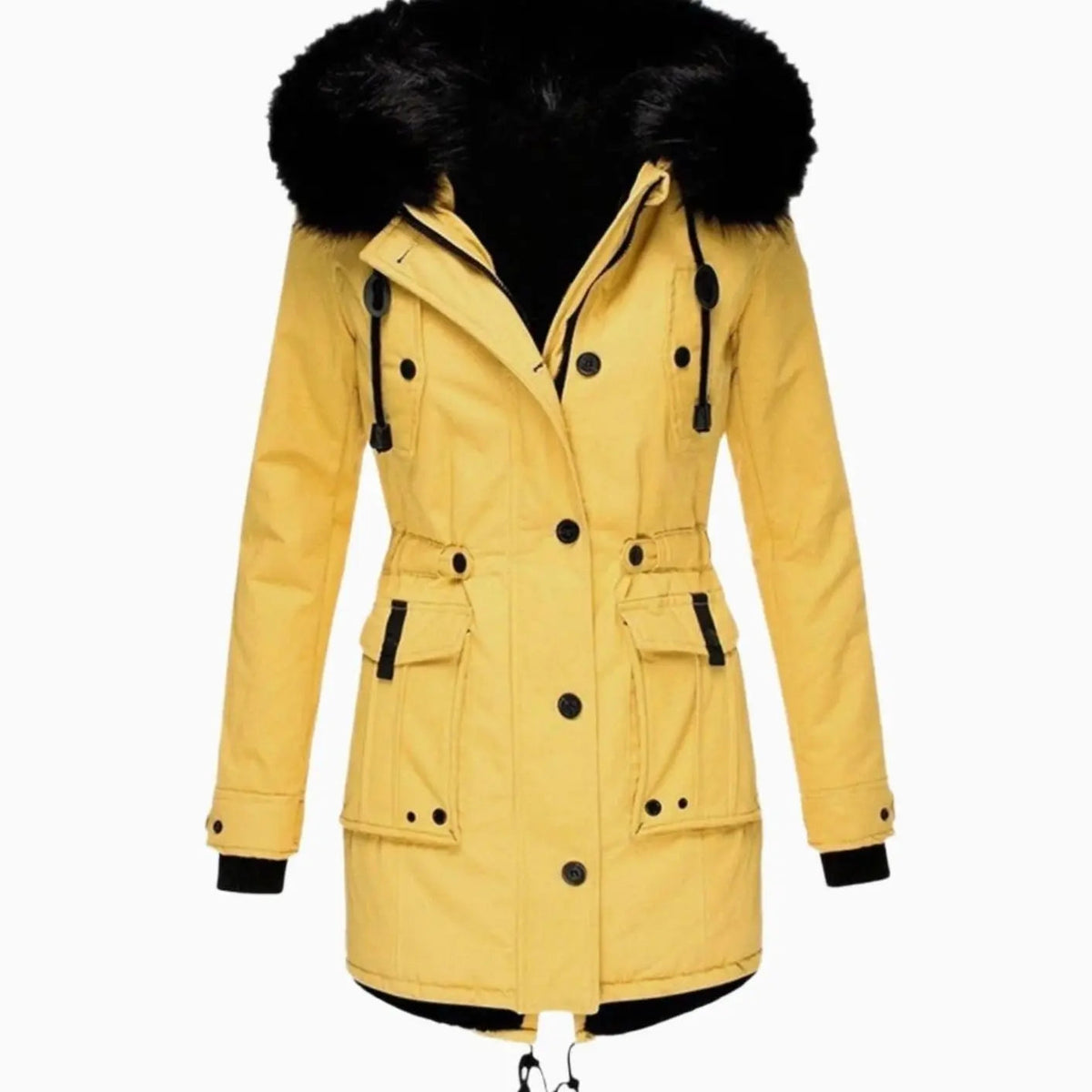 Aria | Women's Thick Faux Fur Hooded Insulated Parka Coat