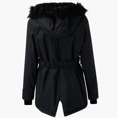 Aria | Women's Thick Faux Fur Hooded Insulated Parka Coat
