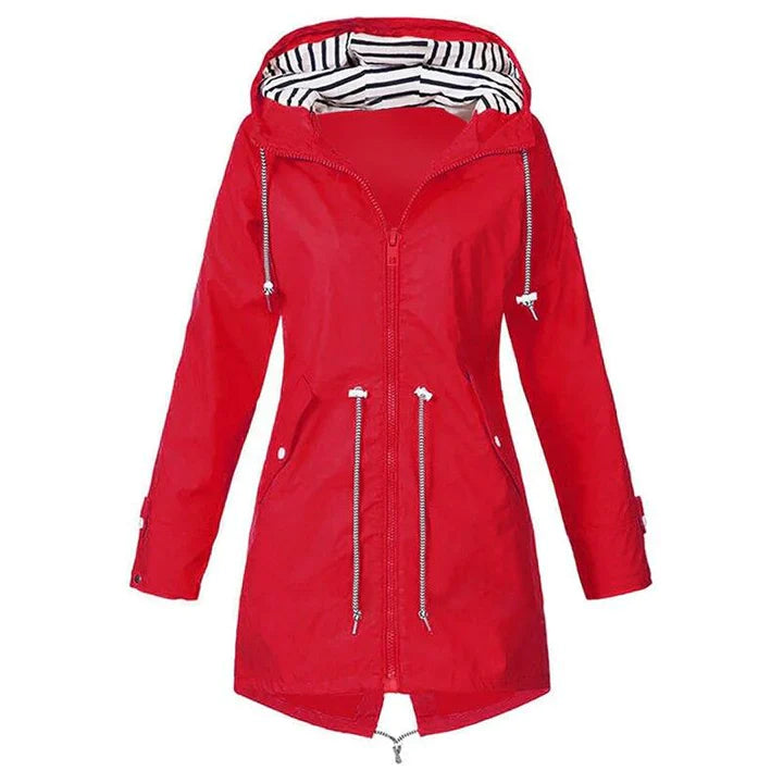 Women's Waterproof Outdoor Rain Jacket with Hood