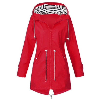Women's Waterproof Outdoor Rain Jacket with Hood