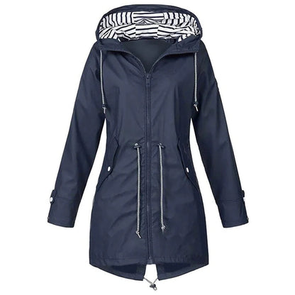 Women's Waterproof Outdoor Rain Jacket with Hood