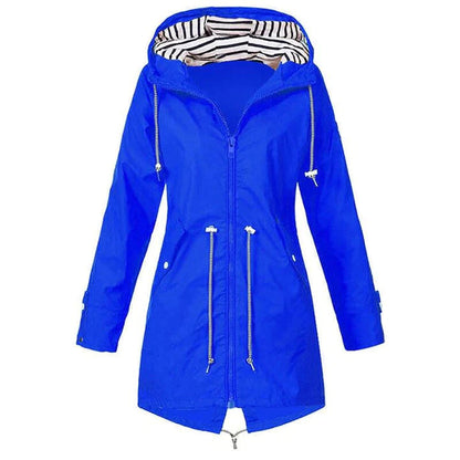 Women's Waterproof Outdoor Rain Jacket with Hood