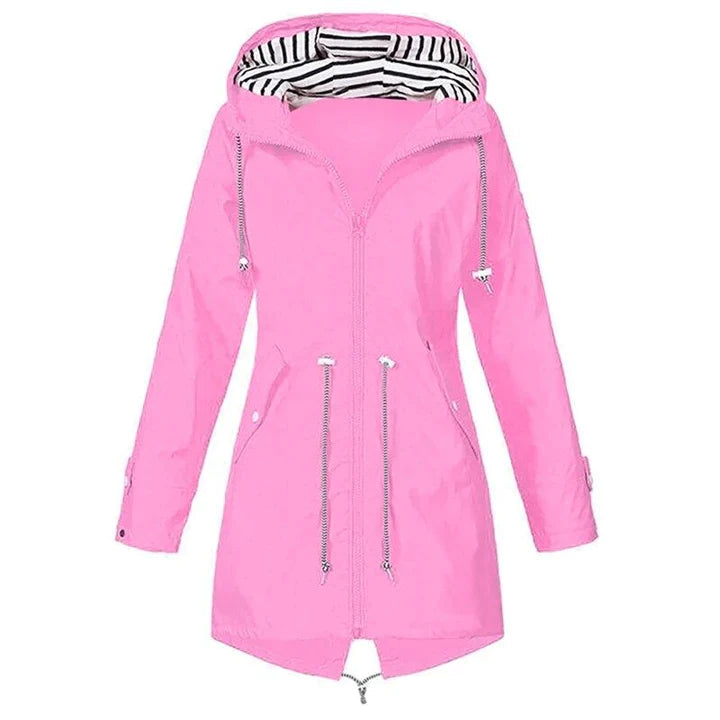Women's Waterproof Outdoor Rain Jacket with Hood