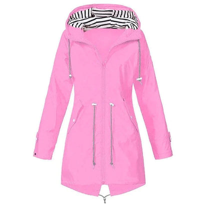 Women's Waterproof Outdoor Rain Jacket with Hood